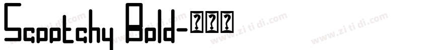 Scootchy Bold字体转换